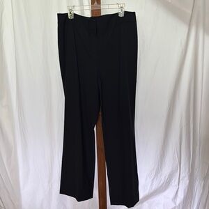 Tahari Sleek Black Trousers with Classic Silhouette size 16